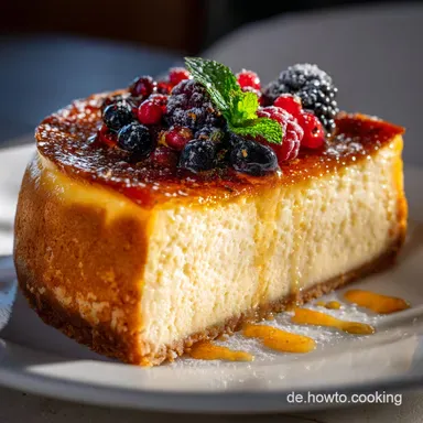 New York Cheesecake Vegan Der ultimativ cremige K&auml;sekuchen Rezeptkarte