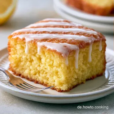 Saftiger veganer Zitronenkuchen Rezeptkarte