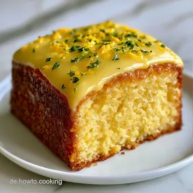Veganer Zitronenkuchen in 80 Minuten Rezeptkarte