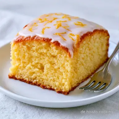 Veganer Zitronenkuchen mit Sojajoghurt Rezeptkarte