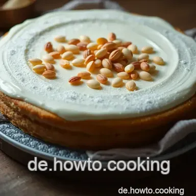 Mandelkuchen-Traum: Vanilleeis & Sahne &ndash; Einfach unwiderstehlich! Rezeptkarte