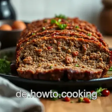 Worcestersauce Meatloaf: Oma's Rezept, neu interpretiert! Rezeptkarte