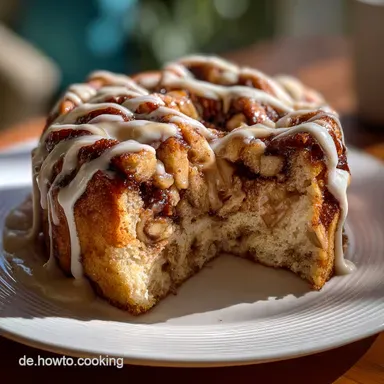 Saftiger Zimtschnecken Apfelkuchen f&uuml;r 12 St&uuml;cke Rezeptkarte