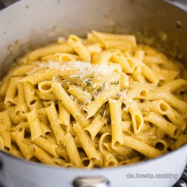 One Pot Rezepte f&uuml;r Faule ZitroneKr&auml;uter Pasta im Topf Rezeptkarte