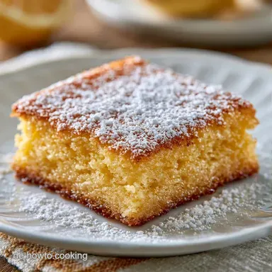 Zitronen Blechkuchen In 45 Minuten Rezeptkarte