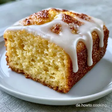 Zitronenkuchen mit Zuckerguss in 45 Min Rezeptkarte