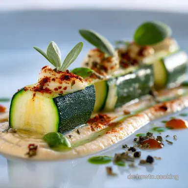 Zucchini Gericht mit Knoblauch Chili und Hummus: Das scharfe Blitzgericht Rezeptkarte