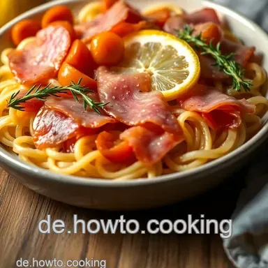 Leckere Zuckererbsen Rezepte: Frischer Genuss mit Schinken und Zitrone Rezeptkarte