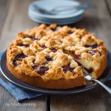 Zwetschgenkuchen mit Streuseln: Omas saftiges Rezept vom Blech Rezeptkarte
