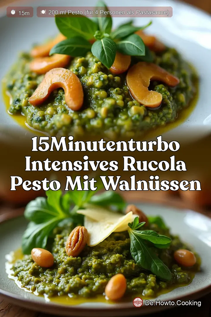 15MinutenTurbo Intensives Rucola Pesto mit Walnüssen