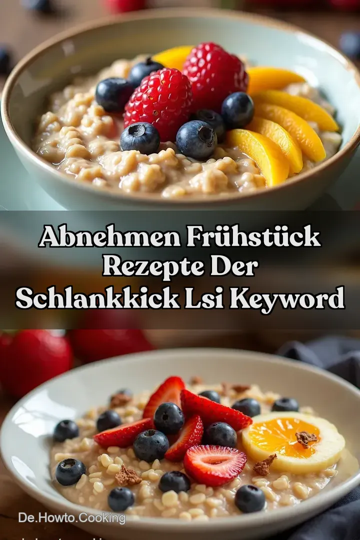 Abnehmen Fr&uuml;hst&uuml;ck Rezepte Der SchlankKick LSI keyword