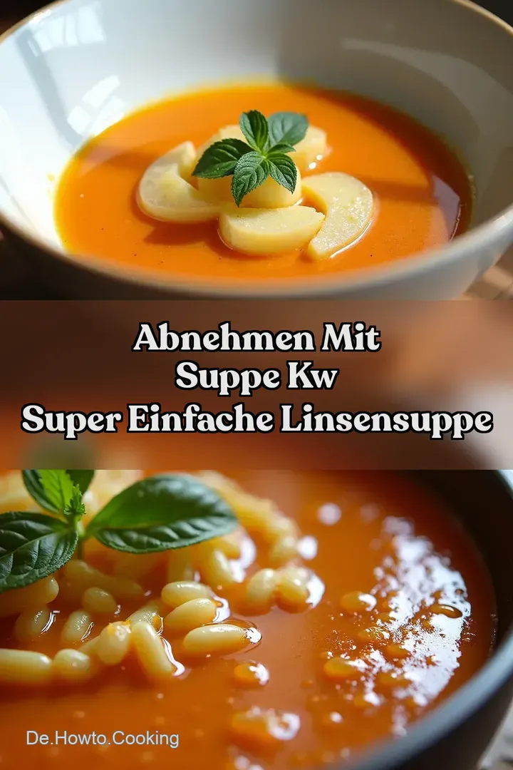 Abnehmen mit Suppe kw Super Einfache LinsenSuppe