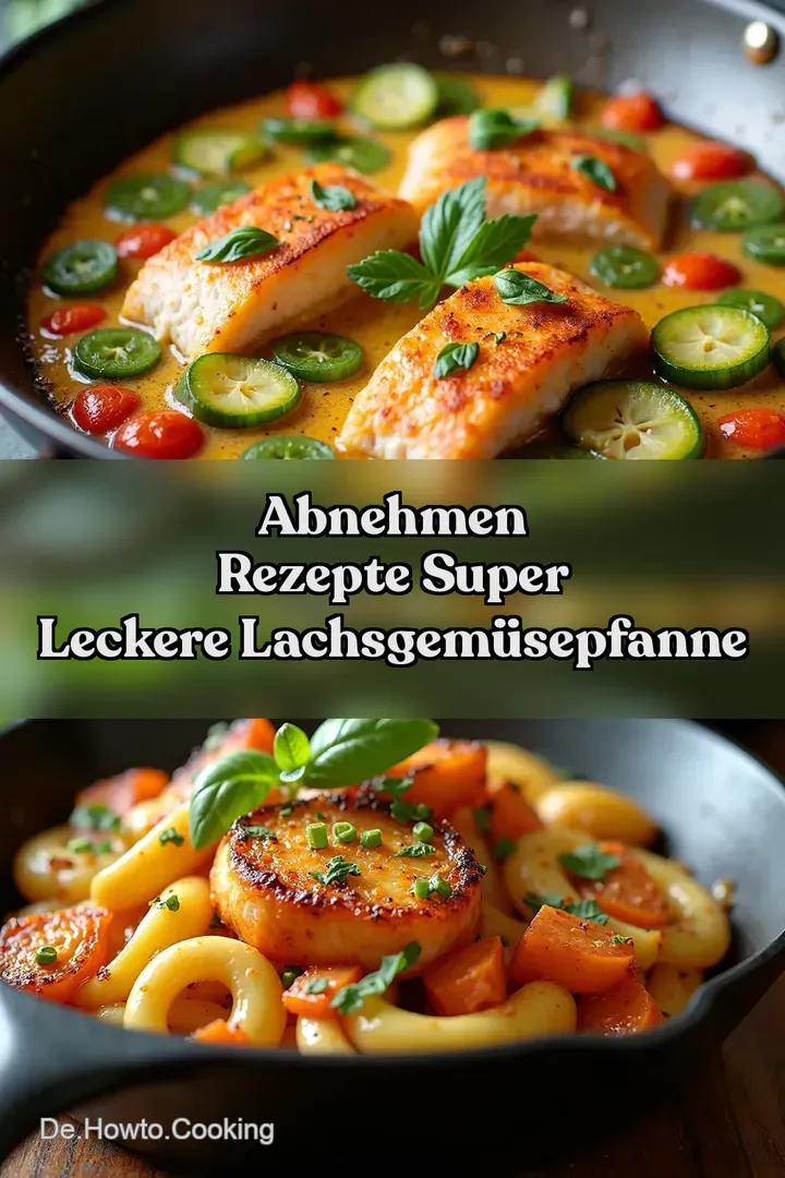 Abnehmen Rezepte Super Leckere LachsGem&uuml;sepfanne
