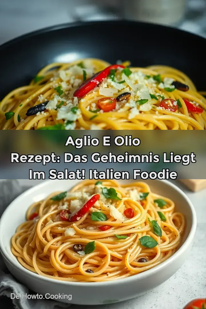 Aglio e Olio Rezept: Das Geheimnis liegt im Salat! Italien Foodie