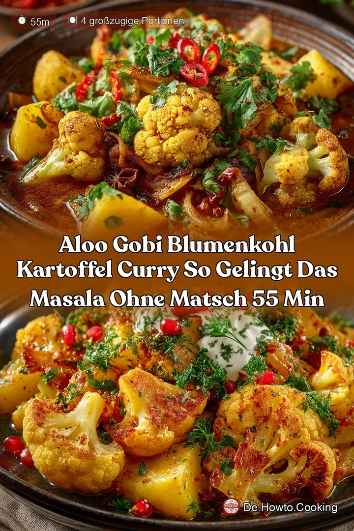 Aloo Gobi Blumenkohl Kartoffel Curry So gelingt das Masala ohne Matsch 55 Min