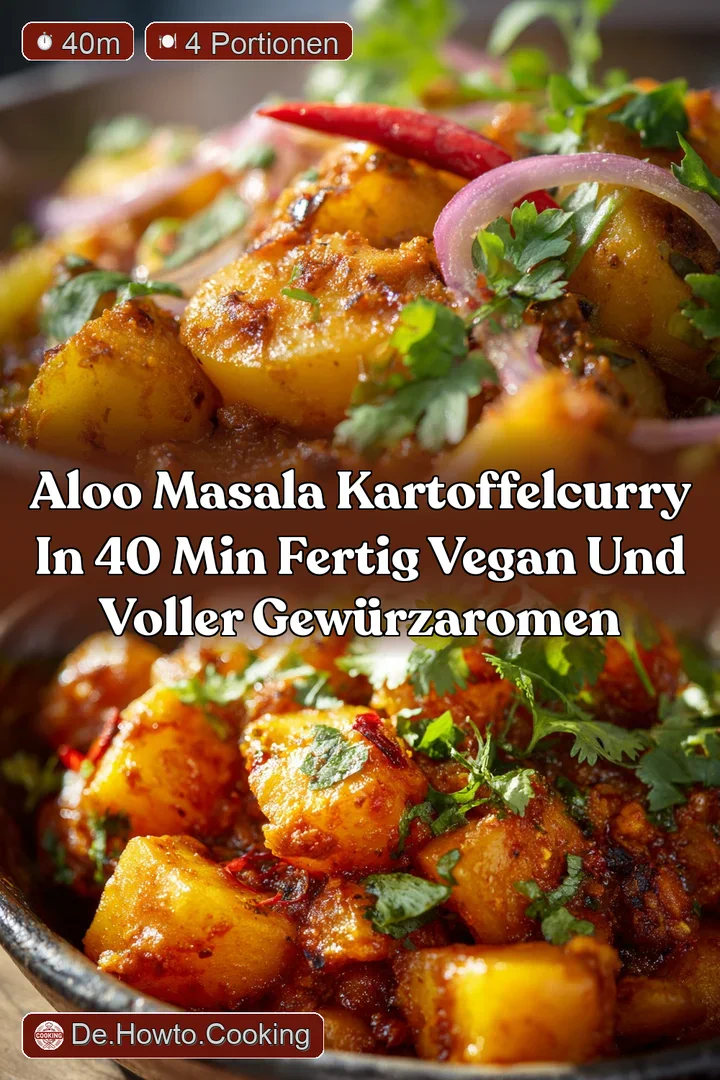 Aloo Masala Kartoffelcurry In 40 Min fertig vegan und voller Gew&uuml;rzaromen