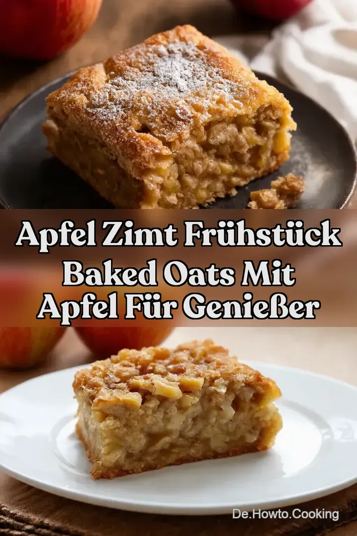 Apfel Zimt Fr&uuml;hst&uuml;ck Baked Oats mit Apfel f&uuml;r Genie&szlig;er