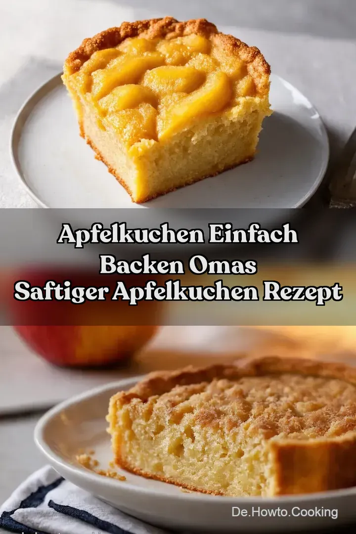 Apfelkuchen Einfach Backen Omas Saftiger Apfelkuchen Rezept