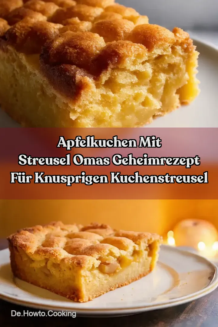 Apfelkuchen mit Streusel Omas Geheimrezept für Knusprigen Kuchenstreusel
