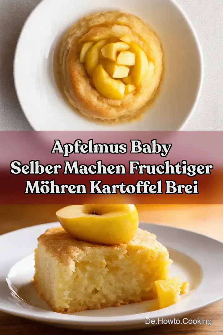 Apfelmus Baby Selber Machen Fruchtiger M&ouml;hren Kartoffel Brei
