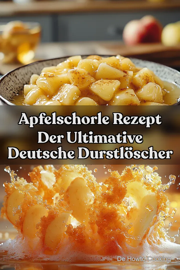 Apfelschorle Rezept Der ultimative deutsche Durstlöscher