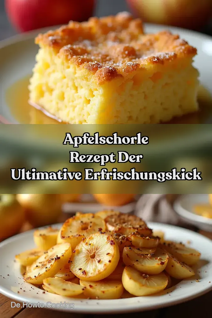 Apfelschorle Rezept Der Ultimative ErfrischungsKick