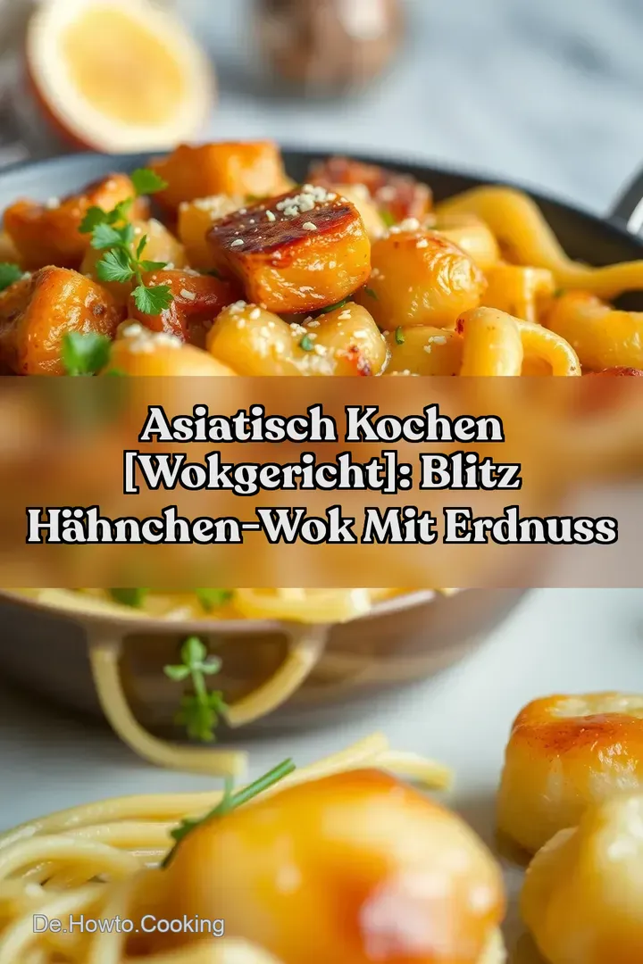 Asiatisch Kochen [wokgericht]: Blitz Hähnchen-Wok mit Erdnuss