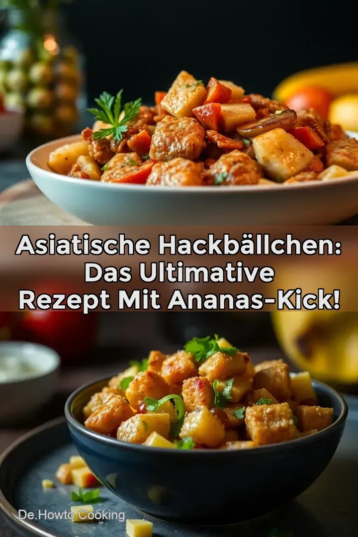 Asiatische Hackb&auml;llchen: Das ultimative Rezept mit Ananas-Kick!
