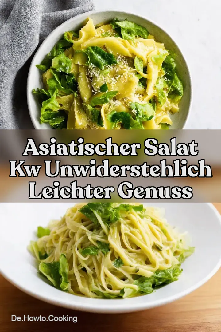 Asiatischer Salat kw Unwiderstehlich Leichter Genuss
