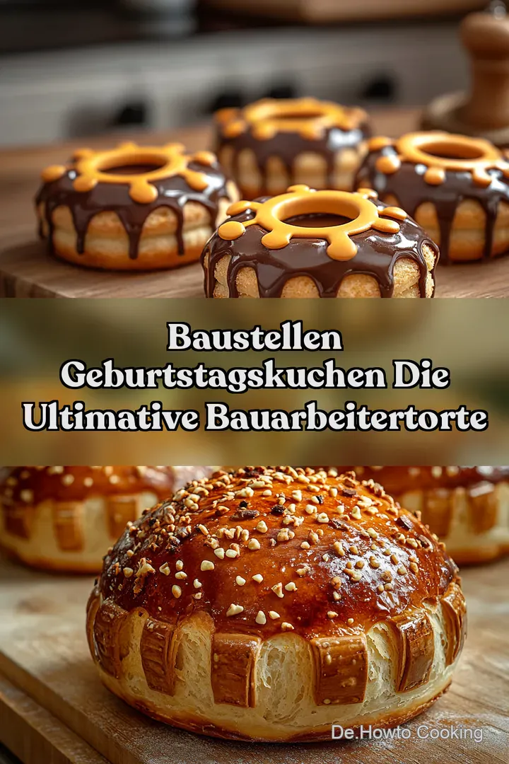 Baustellen Geburtstagskuchen Die ultimative BauarbeiterTorte