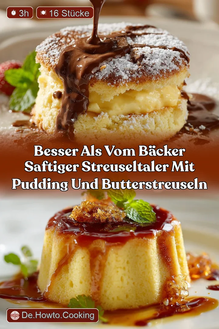 Besser als vom B&auml;cker Saftiger Streuseltaler mit Pudding und Butterstreuseln