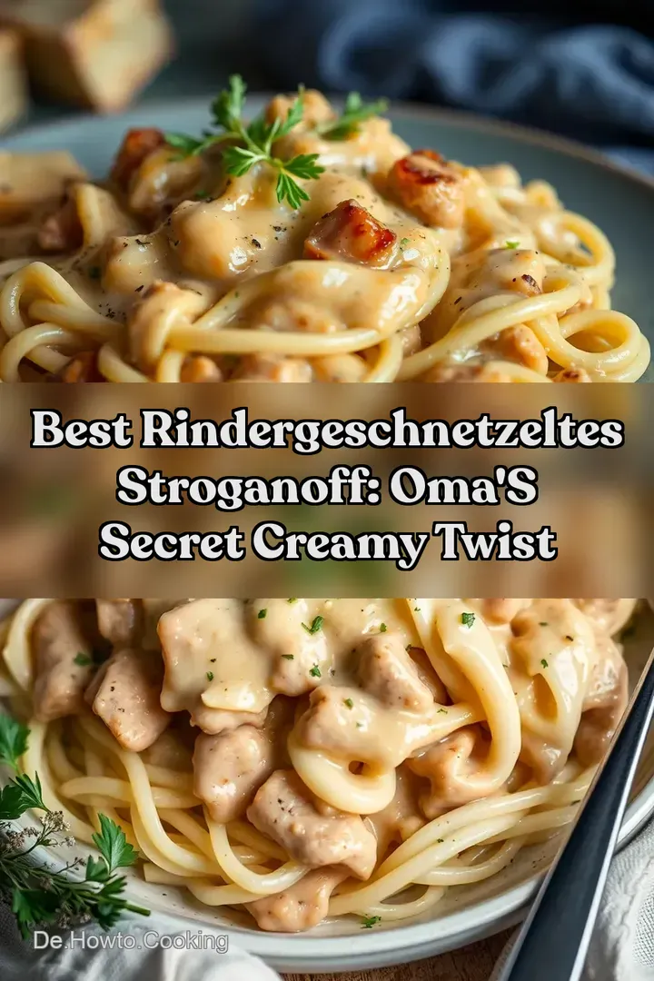 Best Rindergeschnetzeltes Stroganoff: Oma&#039 s Secret Creamy Twist