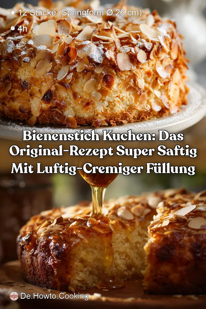 Bienenstich Kuchen: Das Original-Rezept Super saftig mit luftig-cremiger F&uuml;llung