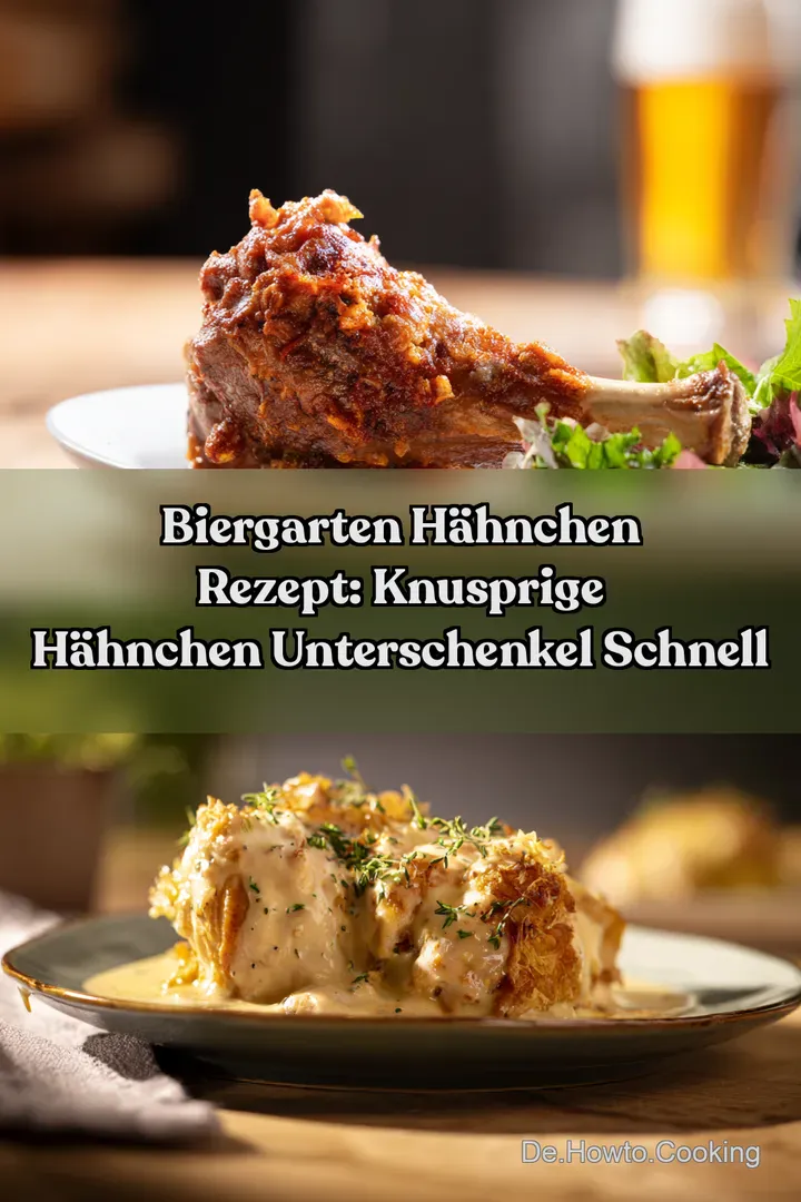 Biergarten H&auml;hnchen Rezept: Knusprige H&auml;hnchen Unterschenkel Schnell