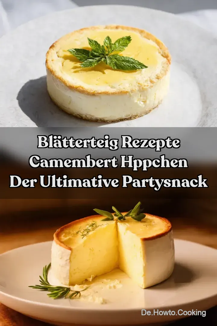 Bl&auml;tterteig Rezepte Camembert Hppchen Der ultimative PartySnack