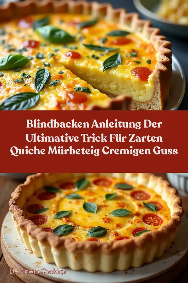 Blindbacken Anleitung Der Ultimative Trick für Zarten Quiche Mürbeteig Cremigen Guss