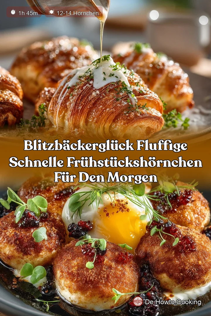 BlitzBäckerGlück Fluffige Schnelle Frühstückshörnchen für den Morgen