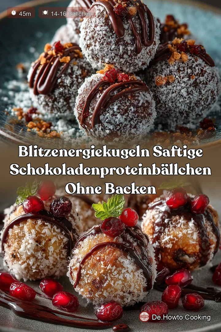 BlitzEnergieKugeln Saftige SchokoladenProteinbällchen ohne Backen