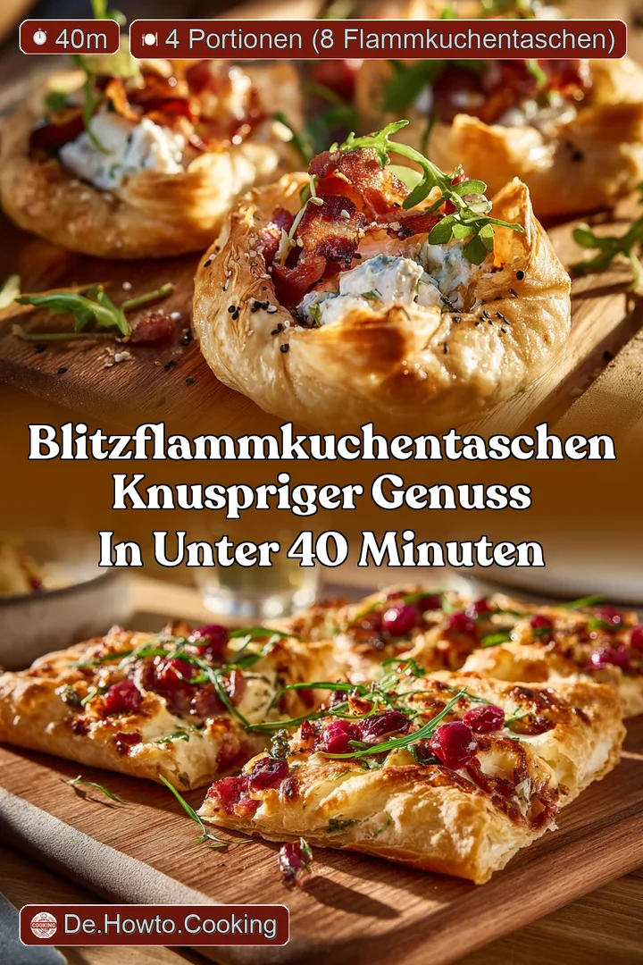 BlitzFlammkuchentaschen Knuspriger Genuss in unter 40 Minuten