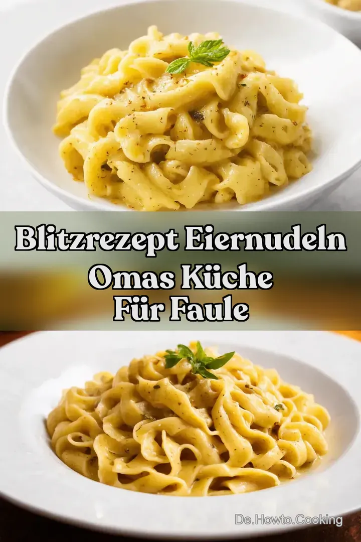 Blitzrezept Eiernudeln Omas K&uuml;che f&uuml;r Faule