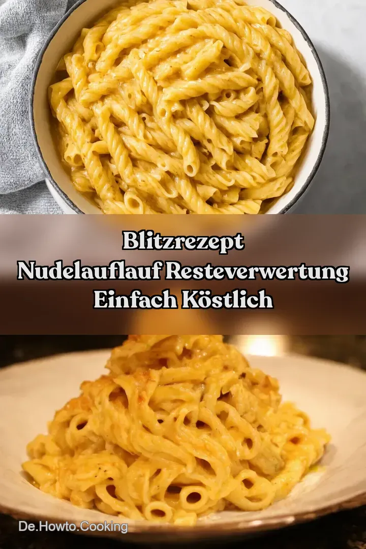 Blitzrezept Nudelauflauf Resteverwertung Einfach k&ouml;stlich