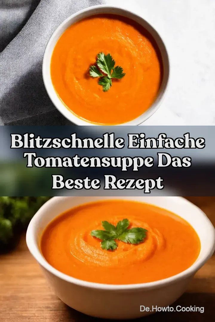 Blitzschnelle Einfache Tomatensuppe Das beste Rezept