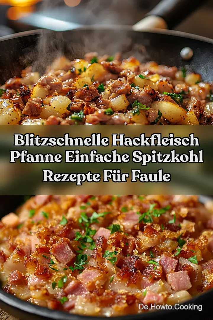 Blitzschnelle Hackfleisch Pfanne Einfache Spitzkohl Rezepte für Faule