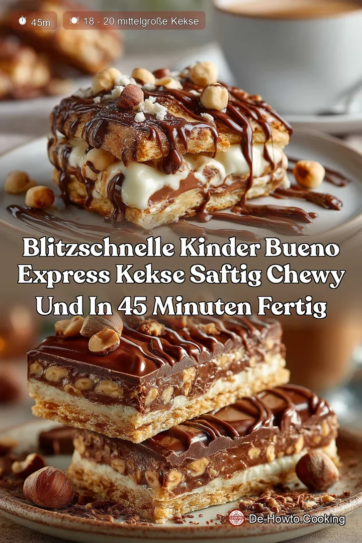 Blitzschnelle Kinder Bueno Express Kekse Saftig chewy und in 45 Minuten fertig