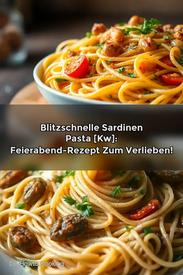 Blitzschnelle Sardinen Pasta [kw]: Feierabend-Rezept zum Verlieben!