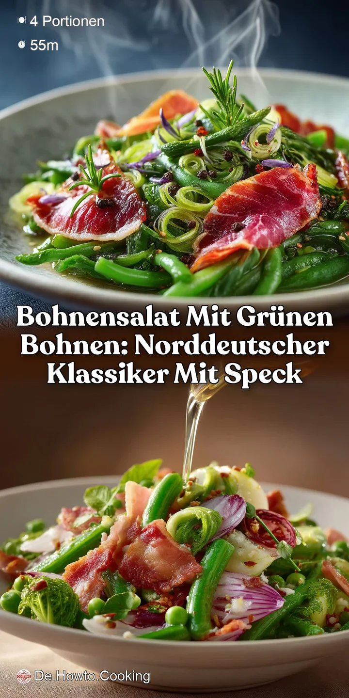 Bohnensalat mit gr&uuml;nen Bohnen: Norddeutscher Klassiker mit Speck