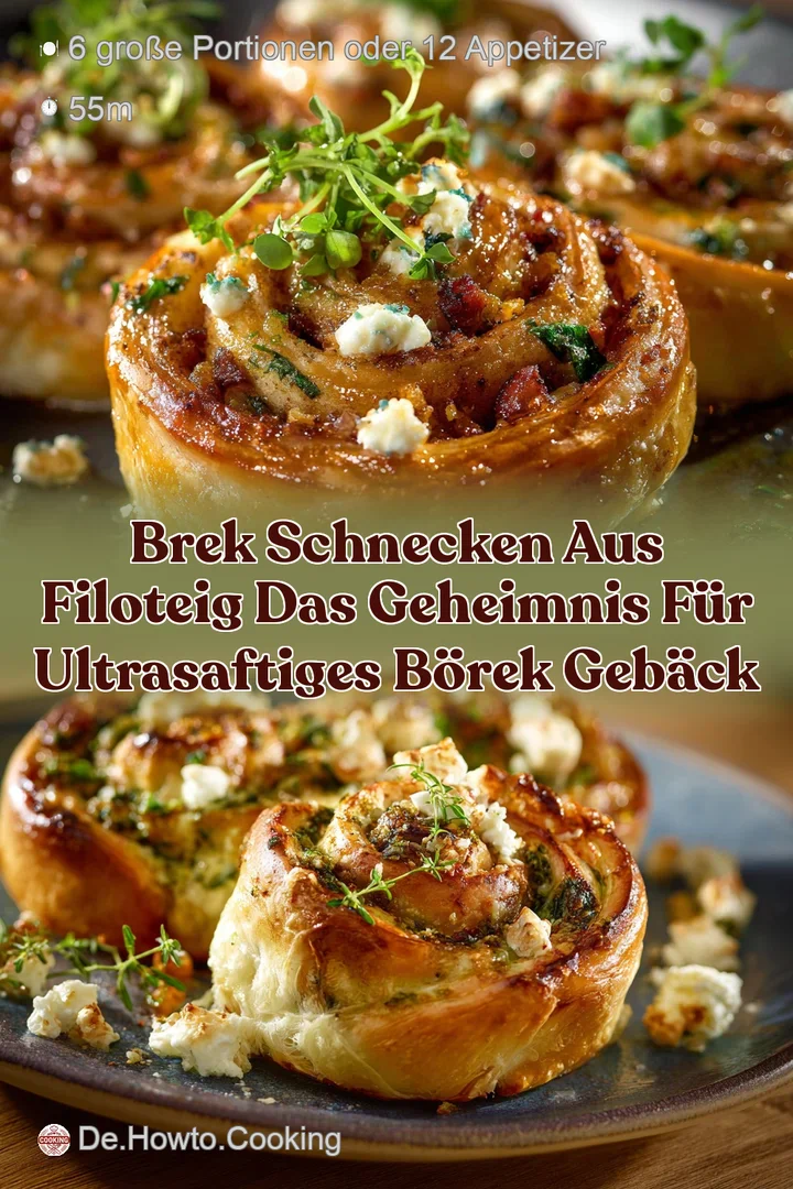Brek Schnecken aus Filoteig Das Geheimnis f&uuml;r ultrasaftiges B&ouml;rek Geb&auml;ck