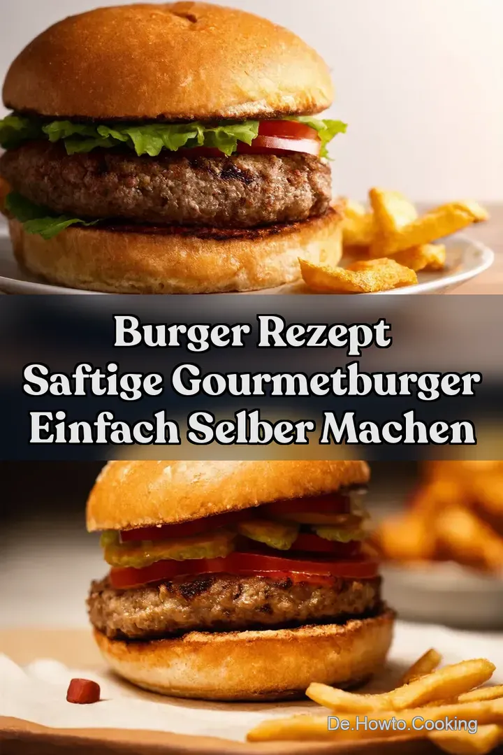 Burger Rezept Saftige GourmetBurger einfach selber machen
