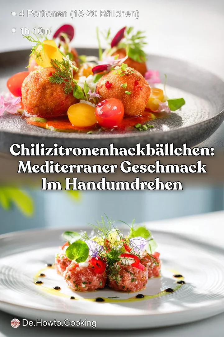 ChiliZitronenHackb&auml;llchen: Mediterraner Geschmack im Handumdrehen