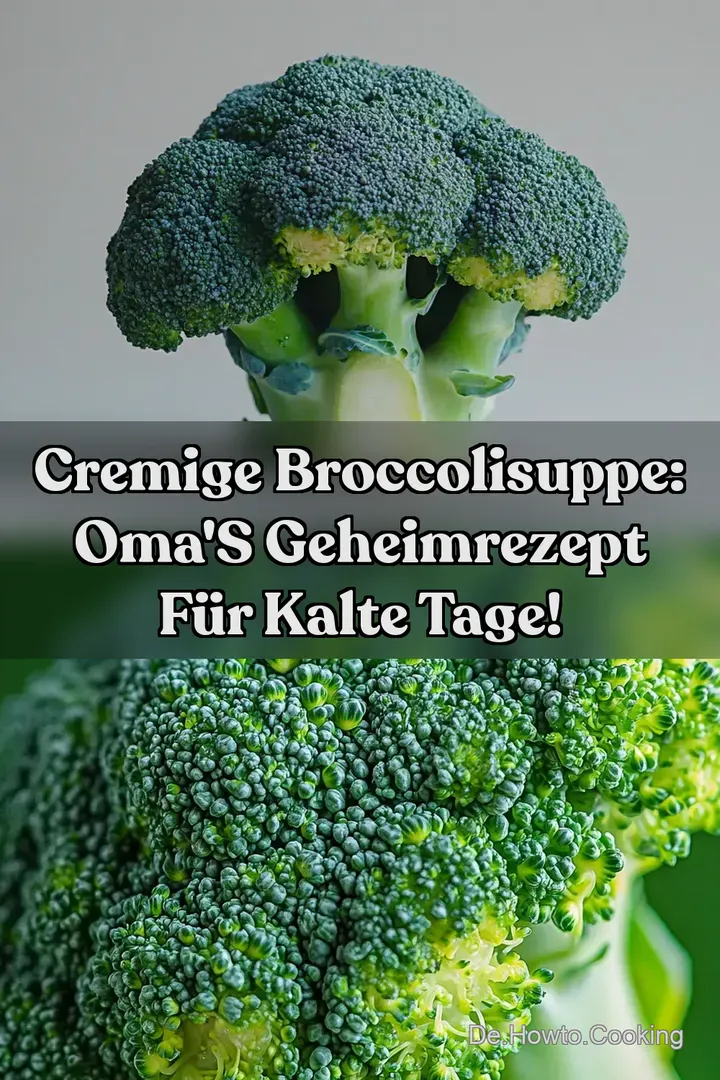 Cremige Broccolisuppe: Oma s Geheimrezept f&uuml;r kalte Tage!